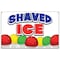 Signmission Shaved Ice Banner Concession Stand Food Truck Single Sided B-60 Shaved Ice19 - alternate 1